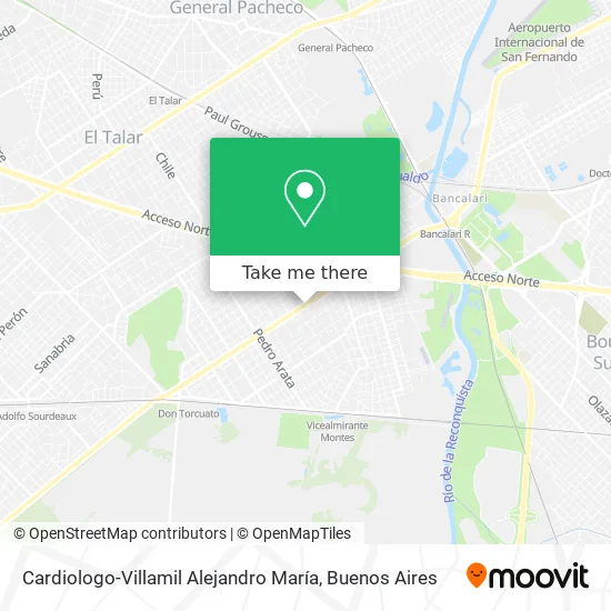 Mapa de Cardiologo-Villamil Alejandro María