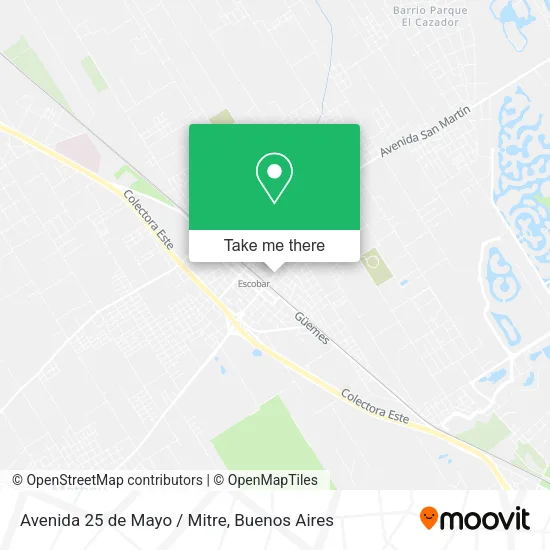 Avenida 25 de Mayo / Mitre map