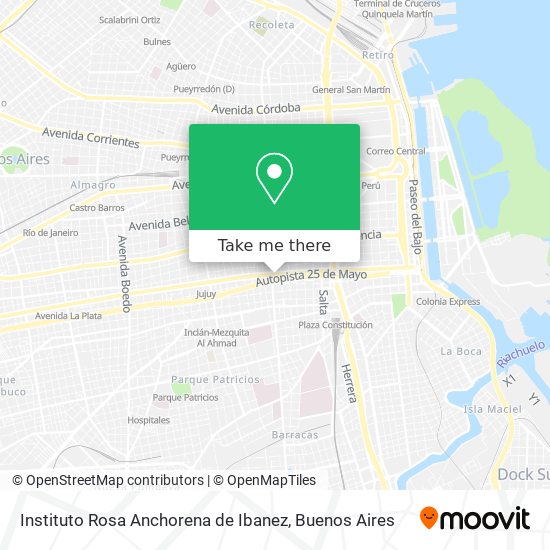 Instituto Rosa Anchorena de Ibanez map