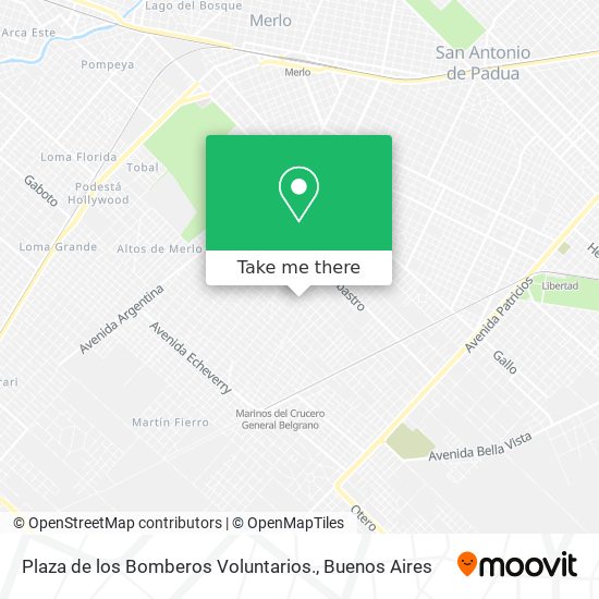 Plaza de los Bomberos Voluntarios. map
