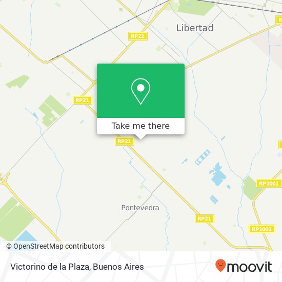 Victorino de la Plaza map