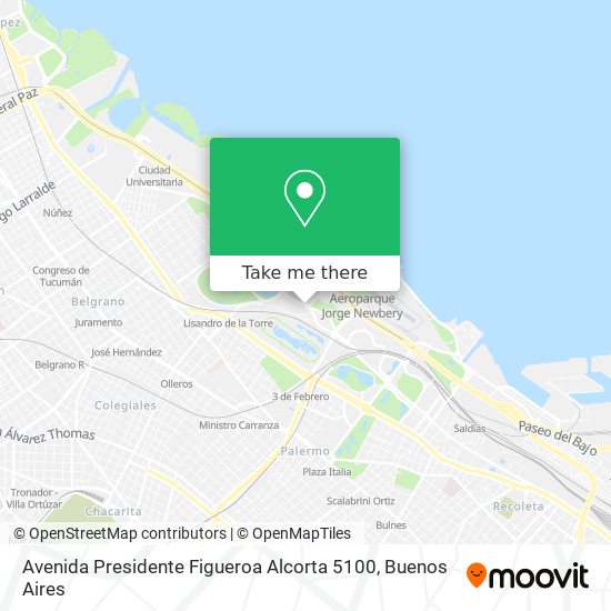 Avenida Presidente Figueroa Alcorta 5100 map