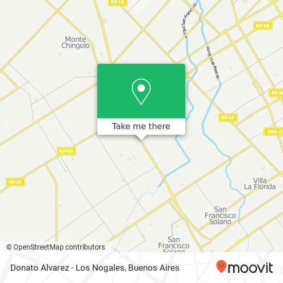 Donato Alvarez - Los Nogales map