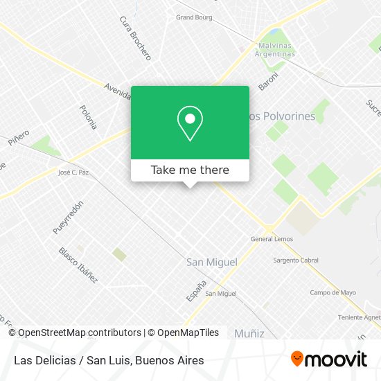 Mapa de Las Delicias / San Luis