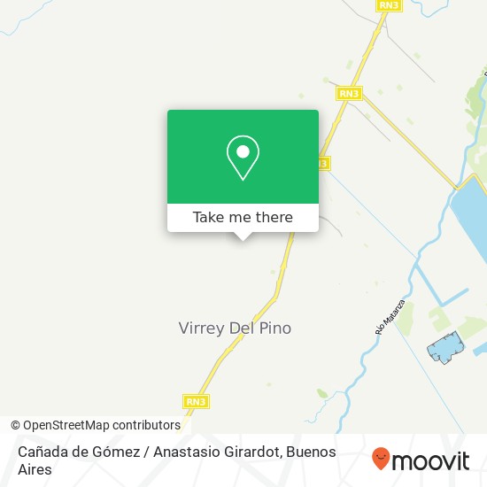 Cañada de Gómez / Anastasio Girardot map