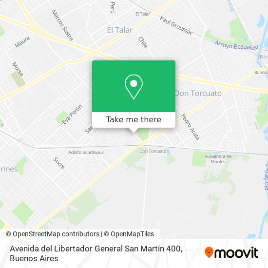 Mapa de Avenida del Libertador General San Martín 400