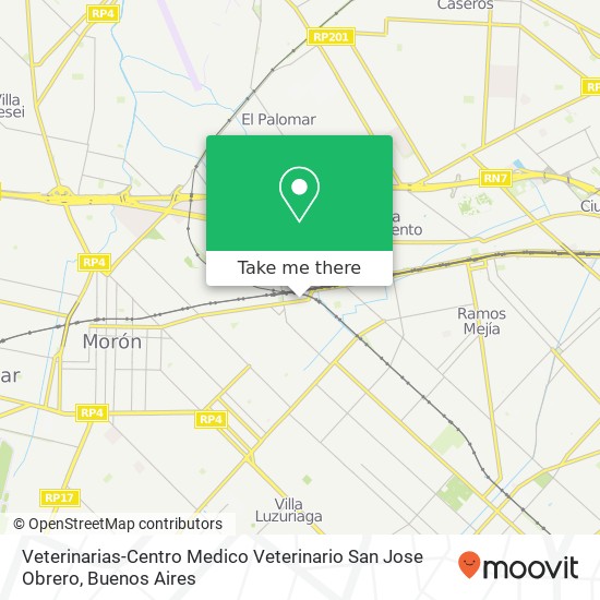 Veterinarias-Centro Medico Veterinario San Jose Obrero map