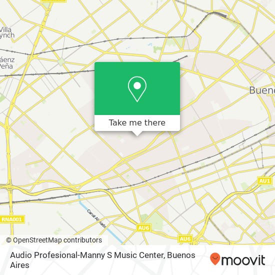 Audio Profesional-Manny S Music Center map