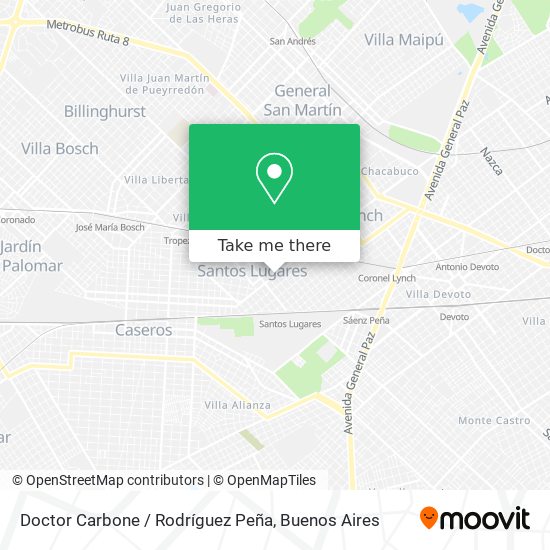 Doctor Carbone / Rodríguez Peña map