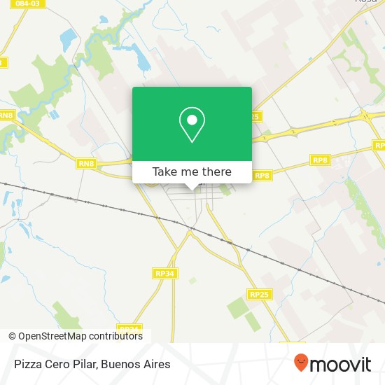 Mapa de Pizza Cero Pilar