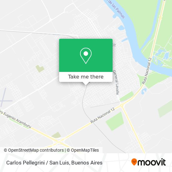 Mapa de Carlos Pellegrini / San Luis