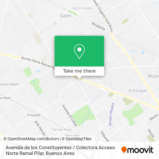 Avenida de los Constituyentes / Colectora Acceso Norte Ramal Pilar map
