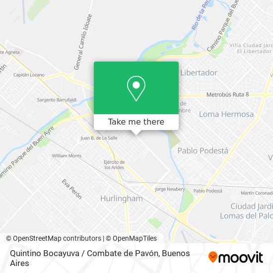 Quintino Bocayuva / Combate de Pavón map
