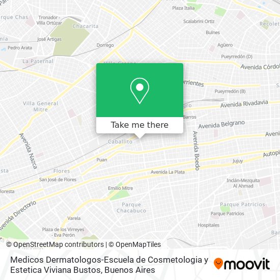 Medicos Dermatologos-Escuela de Cosmetologia y Estetica Viviana Bustos map