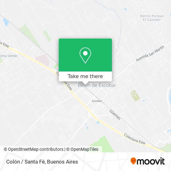 Mapa de Colón / Santa Fé
