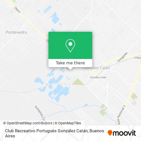 Club Recreativo Portugués González Catán map