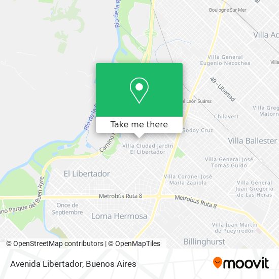 Avenida Libertador map