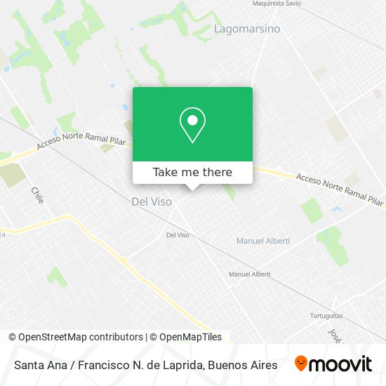 Santa Ana / Francisco N. de Laprida map