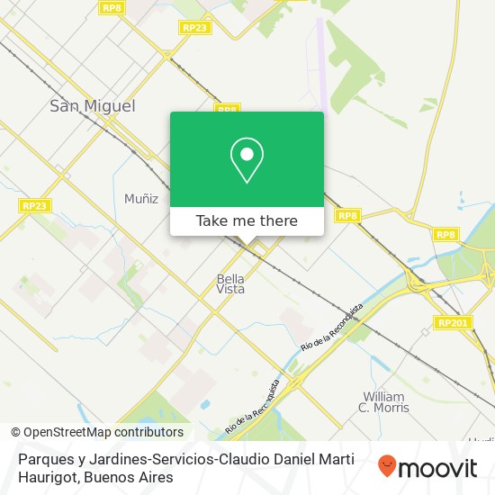 Parques y Jardines-Servicios-Claudio Daniel Marti Haurigot map