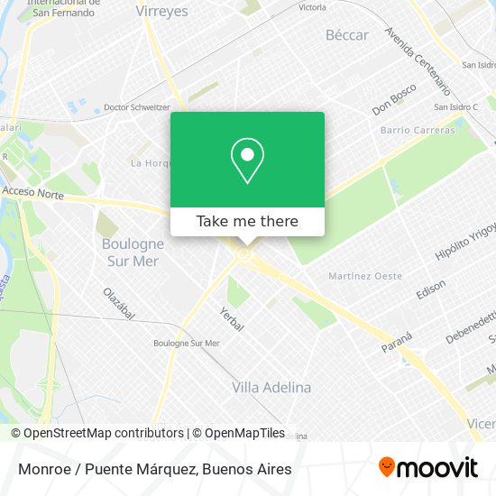 Mapa de Monroe / Puente Márquez