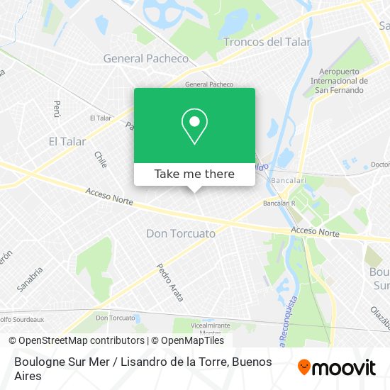 Boulogne Sur Mer / Lisandro de la Torre map