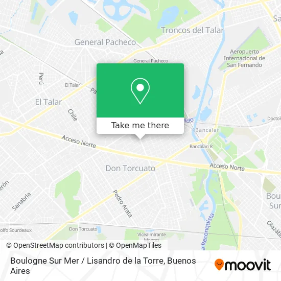 Mapa de Boulogne Sur Mer / Lisandro de la Torre