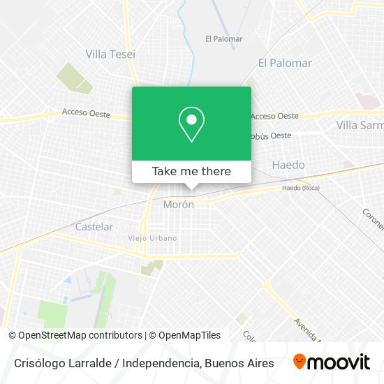 Crisólogo Larralde / Independencia map
