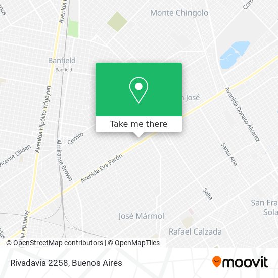 Rivadavia 2258 map