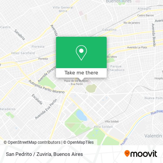 San Pedrito / Zuviría map