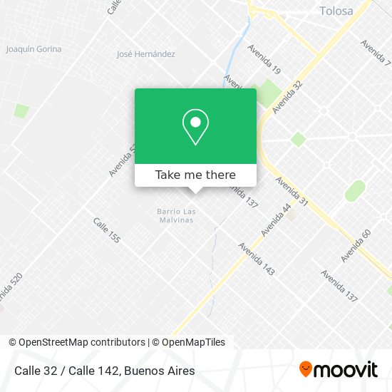 Calle 32 / Calle 142 map