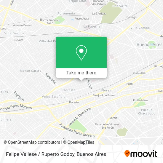 Mapa de Felipe Vallese / Ruperto Godoy
