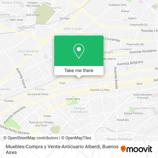 Muebles-Compra y Venta-Anticuario Alberdi map