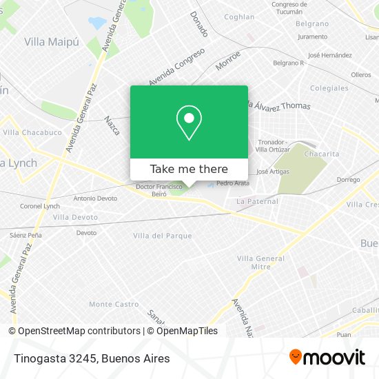 Mapa de Tinogasta 3245