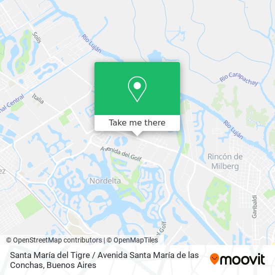 Santa María del Tigre / Avenida Santa María de las Conchas map