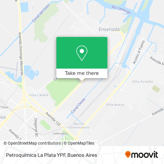 Mapa de Petroquímica La Plata YPF