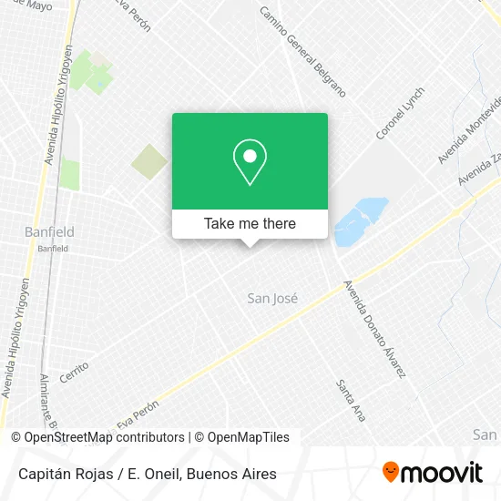 Capitán Rojas / E. Oneil map