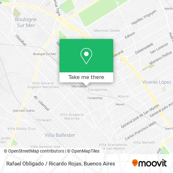 Mapa de Rafael Obligado / Ricardo Rojas