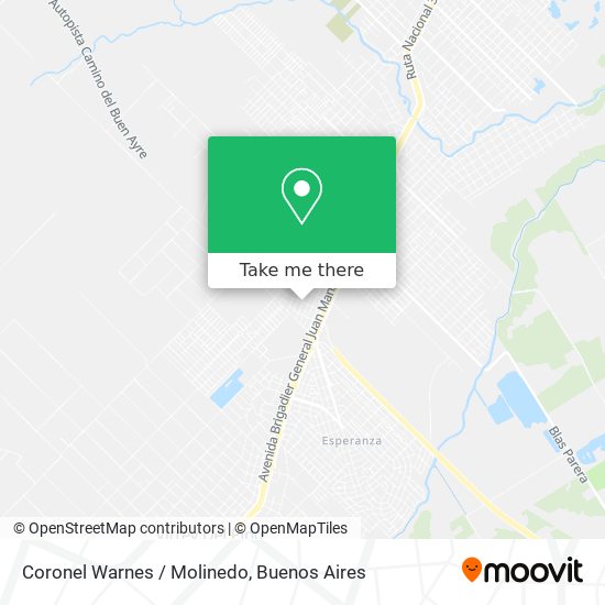Mapa de Coronel Warnes / Molinedo