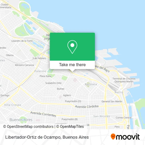 Libertador-Ortiz de Ocampo map