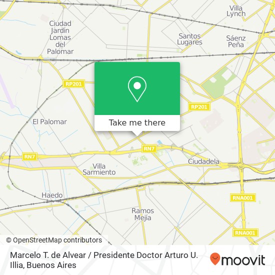 Mapa de Marcelo T. de Alvear / Presidente Doctor Arturo U. Illia