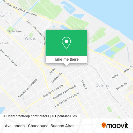 Avellaneda - Chacabuco map