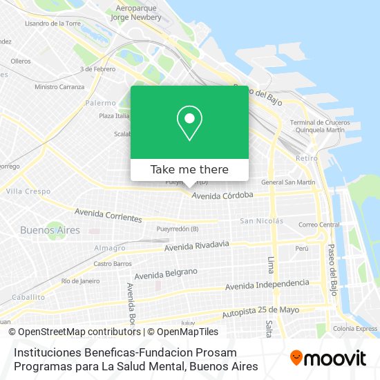 Instituciones Beneficas-Fundacion Prosam Programas para La Salud Mental map
