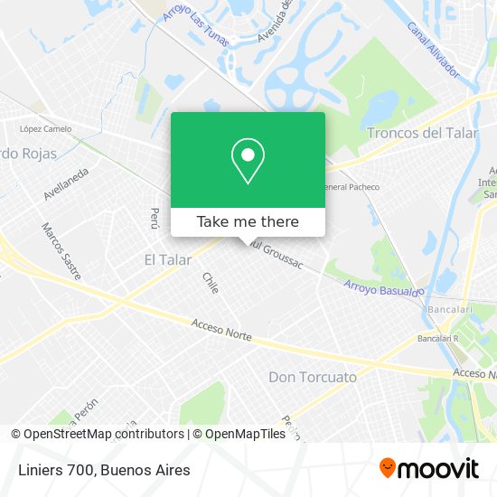 Mapa de Liniers 700