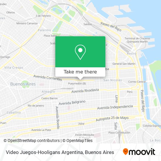 Video Juegos-Hooligans Argentina map