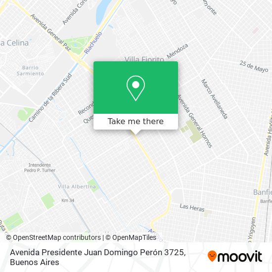 Avenida Presidente Juan Domingo Perón 3725 map