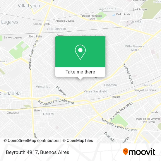 Beyrouth 4917 map