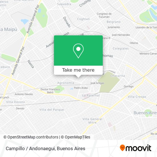 Campillo / Andonaegui map