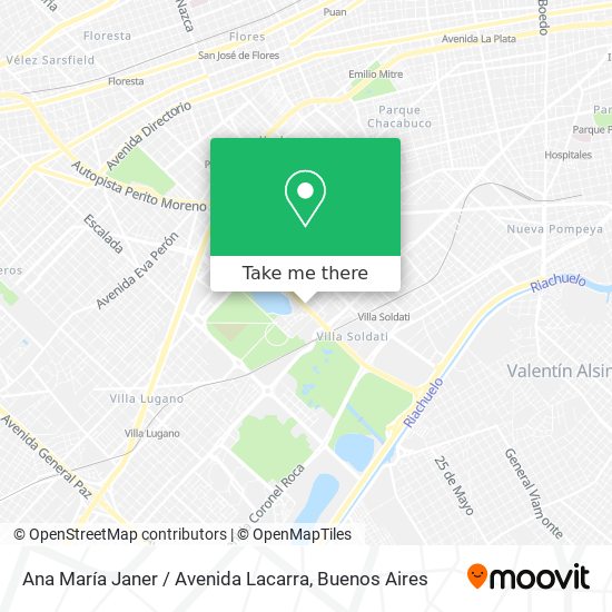 Mapa de Ana María Janer / Avenida Lacarra