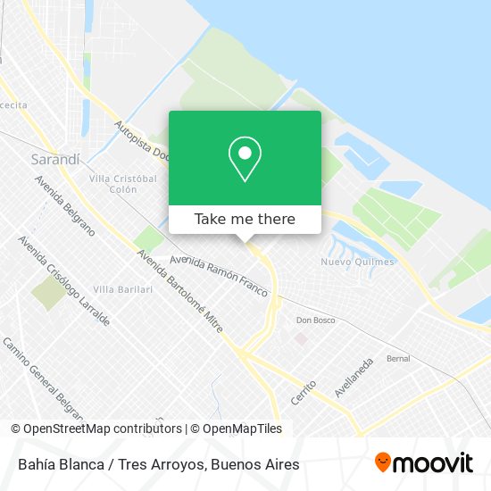 Mapa de Bahía Blanca / Tres Arroyos