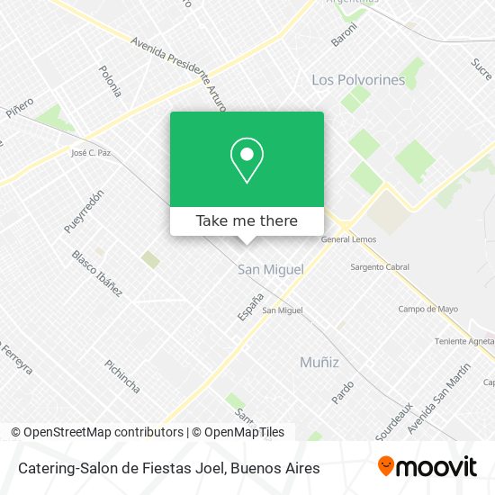 Mapa de Catering-Salon de Fiestas Joel